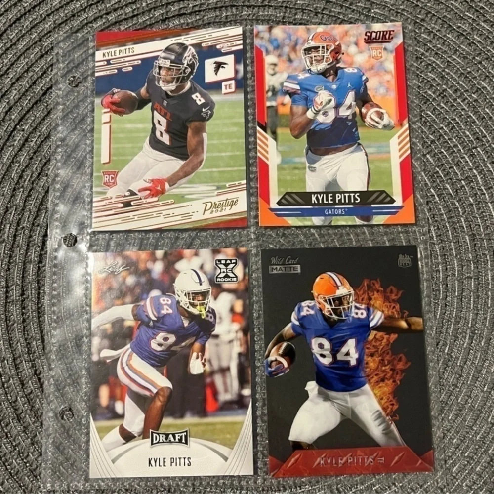 🏈 Kyle Pitts NFL Football Card Collection, Set of 4